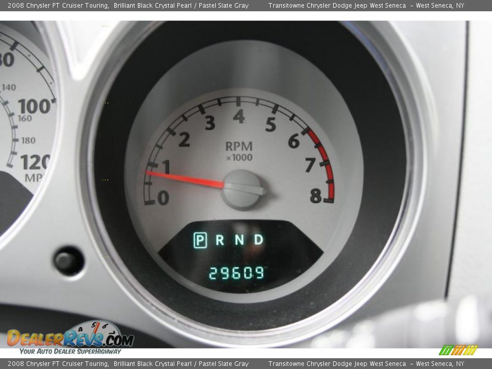 2008 Chrysler PT Cruiser Touring Brilliant Black Crystal Pearl / Pastel Slate Gray Photo #3