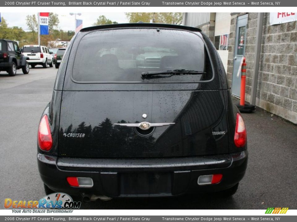 2008 Chrysler PT Cruiser Touring Brilliant Black Crystal Pearl / Pastel Slate Gray Photo #8