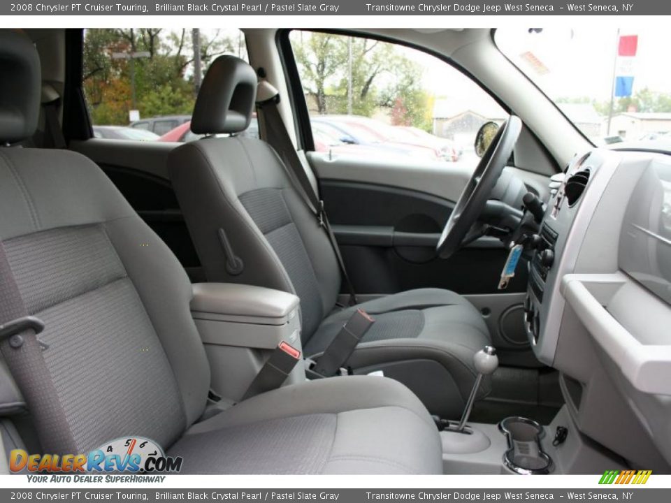 2008 Chrysler PT Cruiser Touring Brilliant Black Crystal Pearl / Pastel Slate Gray Photo #10