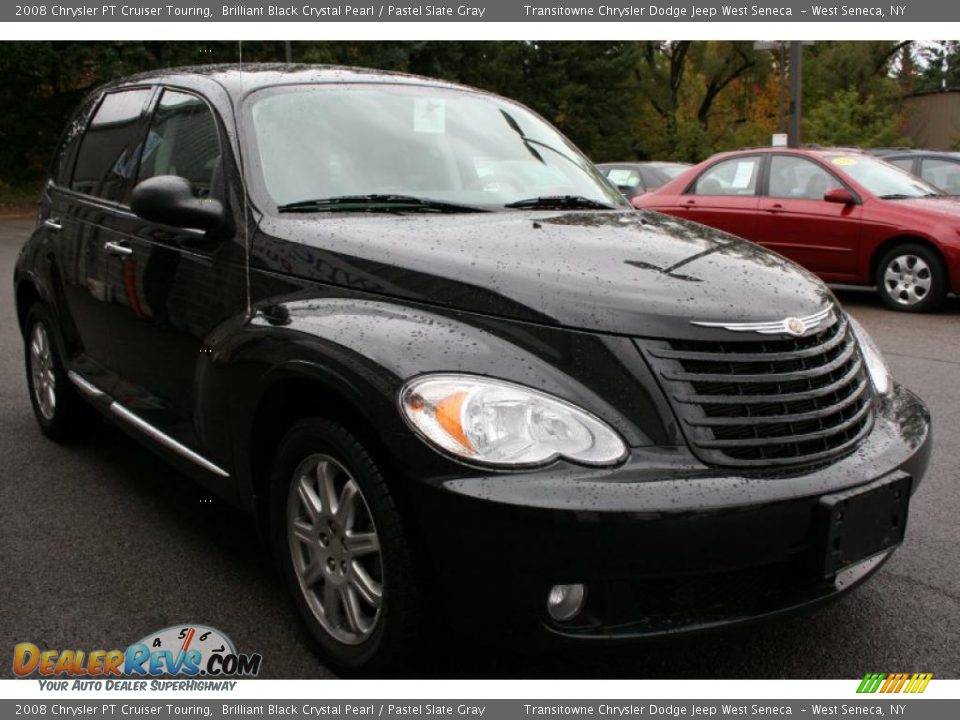 2008 Chrysler PT Cruiser Touring Brilliant Black Crystal Pearl / Pastel Slate Gray Photo #11