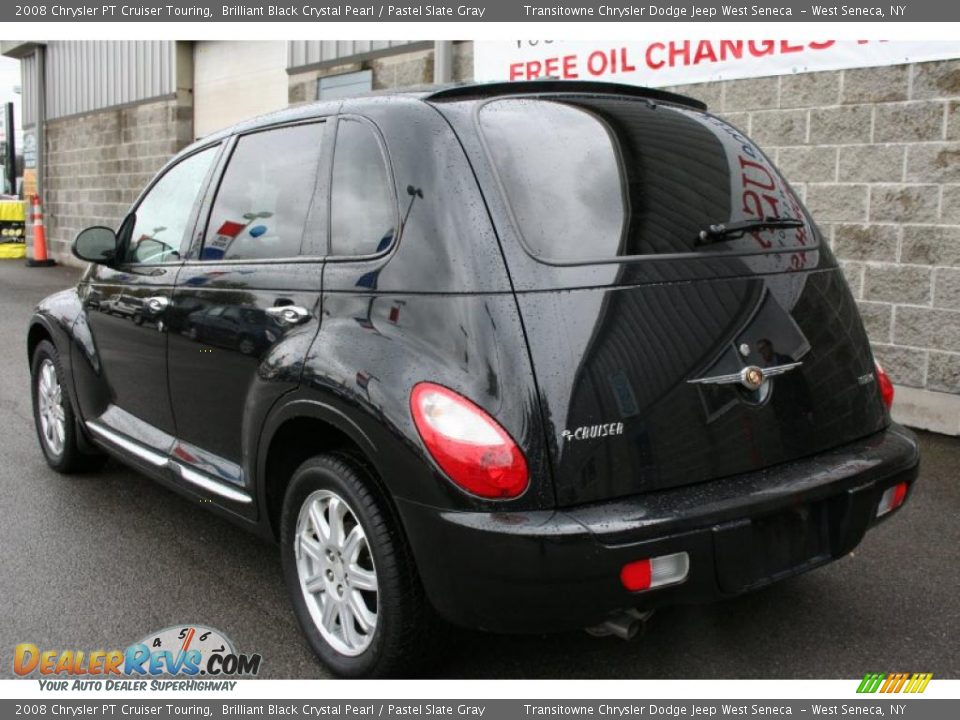 2008 Chrysler PT Cruiser Touring Brilliant Black Crystal Pearl / Pastel Slate Gray Photo #12