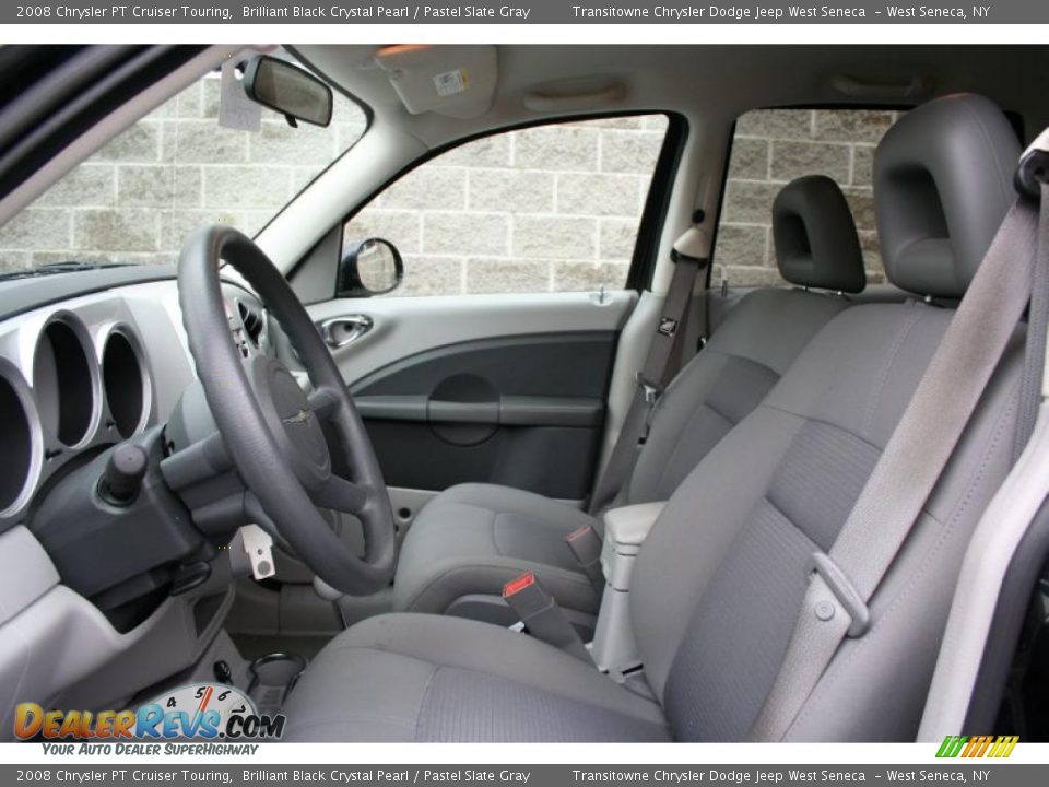 2008 Chrysler PT Cruiser Touring Brilliant Black Crystal Pearl / Pastel Slate Gray Photo #16