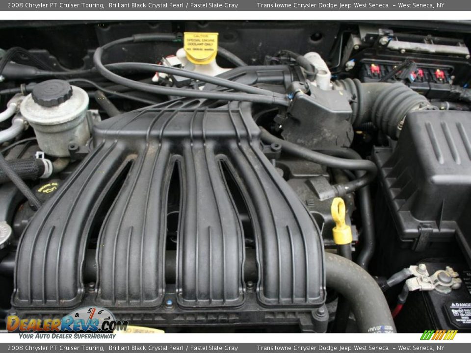 2008 Chrysler PT Cruiser Touring Brilliant Black Crystal Pearl / Pastel Slate Gray Photo #24