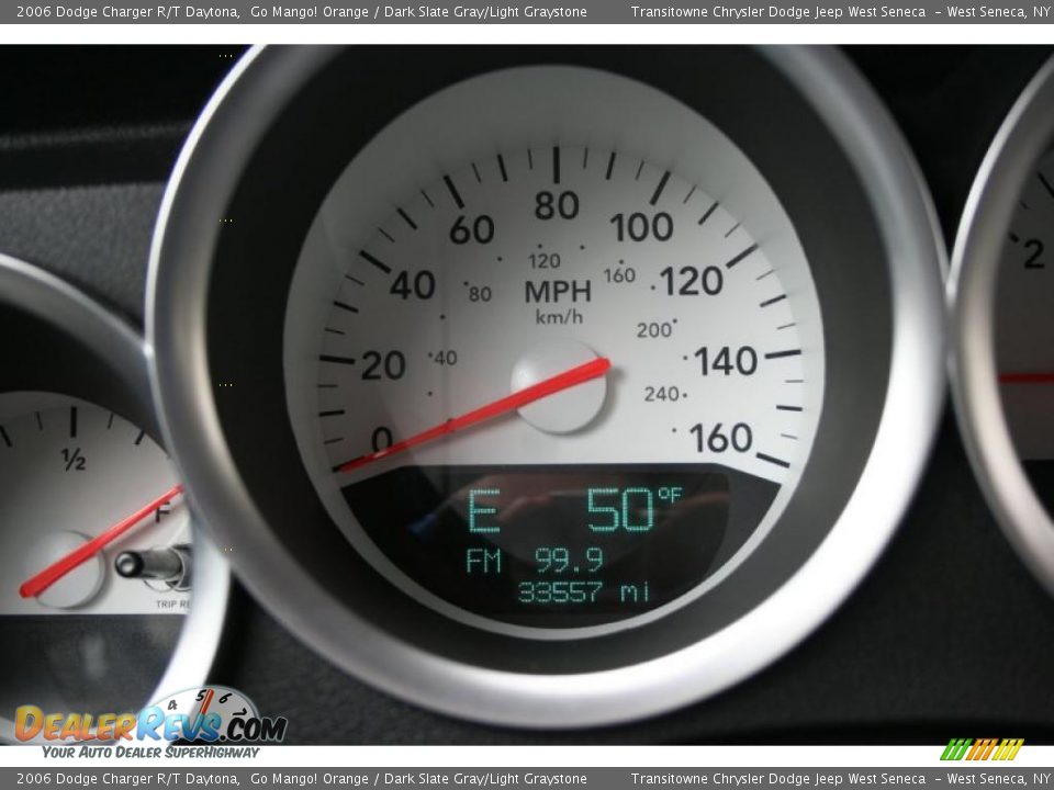 2006 Dodge Charger R/T Daytona Go Mango! Orange / Dark Slate Gray/Light Graystone Photo #3