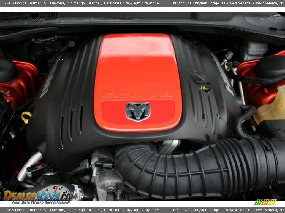 2006 Dodge Charger R/T Daytona Go Mango! Orange / Dark Slate Gray/Light Graystone Photo #4