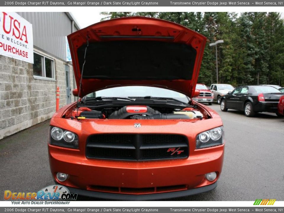 2006 Dodge Charger R/T Daytona Go Mango! Orange / Dark Slate Gray/Light Graystone Photo #5