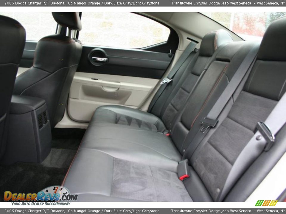 2006 Dodge Charger R/T Daytona Go Mango! Orange / Dark Slate Gray/Light Graystone Photo #9