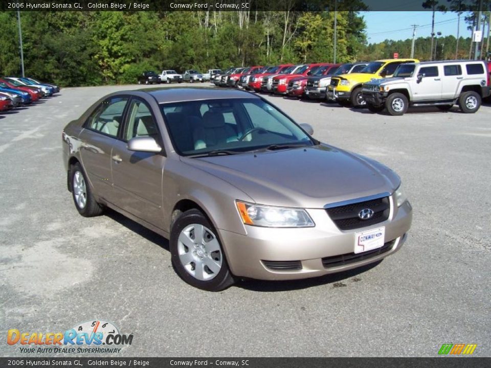 2006 Hyundai Sonata GL Golden Beige / Beige Photo #3
