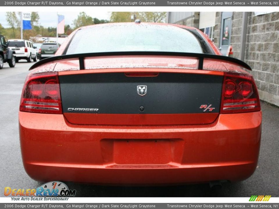 2006 Dodge Charger R/T Daytona Go Mango! Orange / Dark Slate Gray/Light Graystone Photo #12