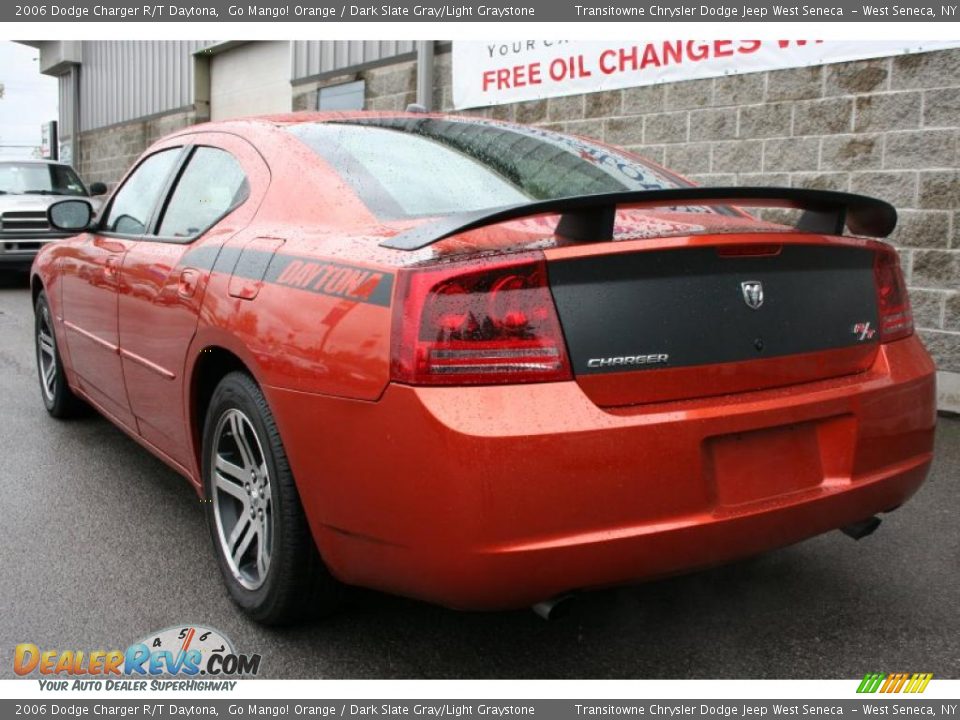 2006 Dodge Charger R/T Daytona Go Mango! Orange / Dark Slate Gray/Light Graystone Photo #13