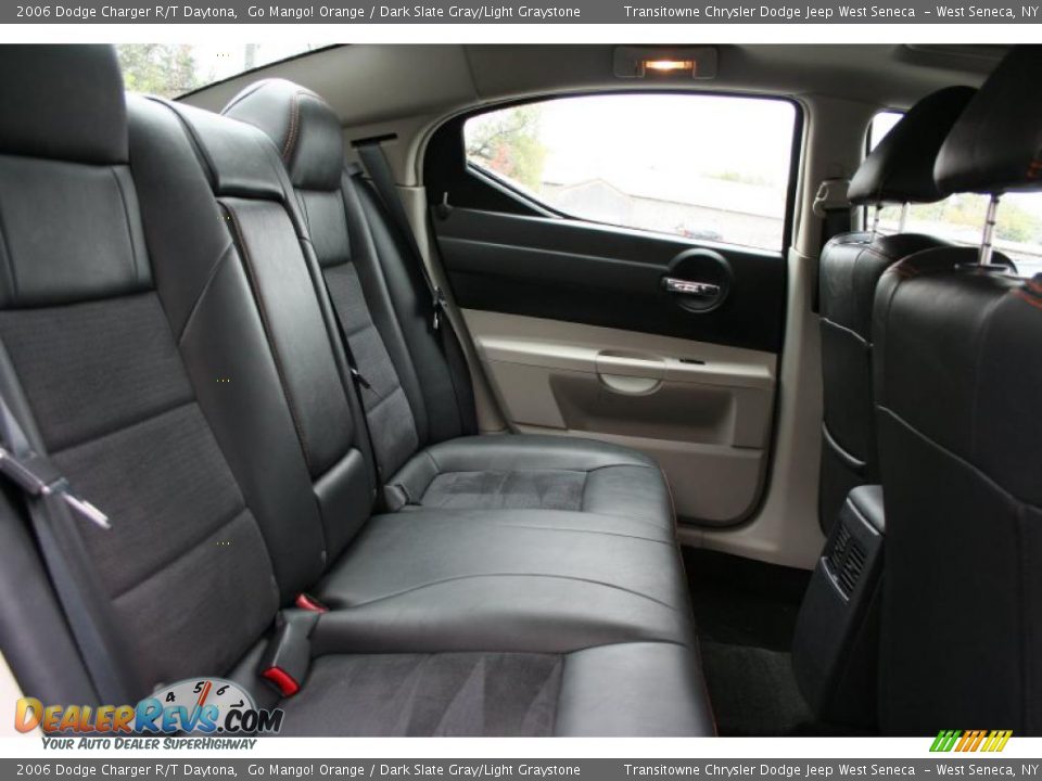 2006 Dodge Charger R/T Daytona Go Mango! Orange / Dark Slate Gray/Light Graystone Photo #14