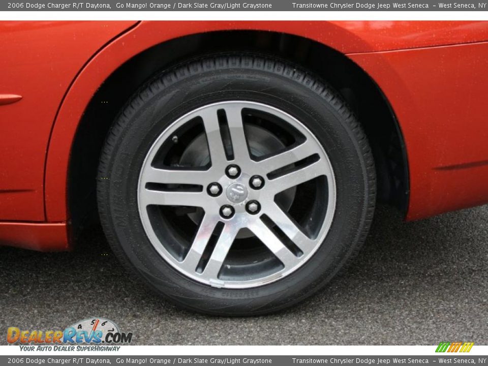 2006 Dodge Charger R/T Daytona Go Mango! Orange / Dark Slate Gray/Light Graystone Photo #18