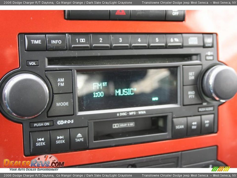 2006 Dodge Charger R/T Daytona Go Mango! Orange / Dark Slate Gray/Light Graystone Photo #23