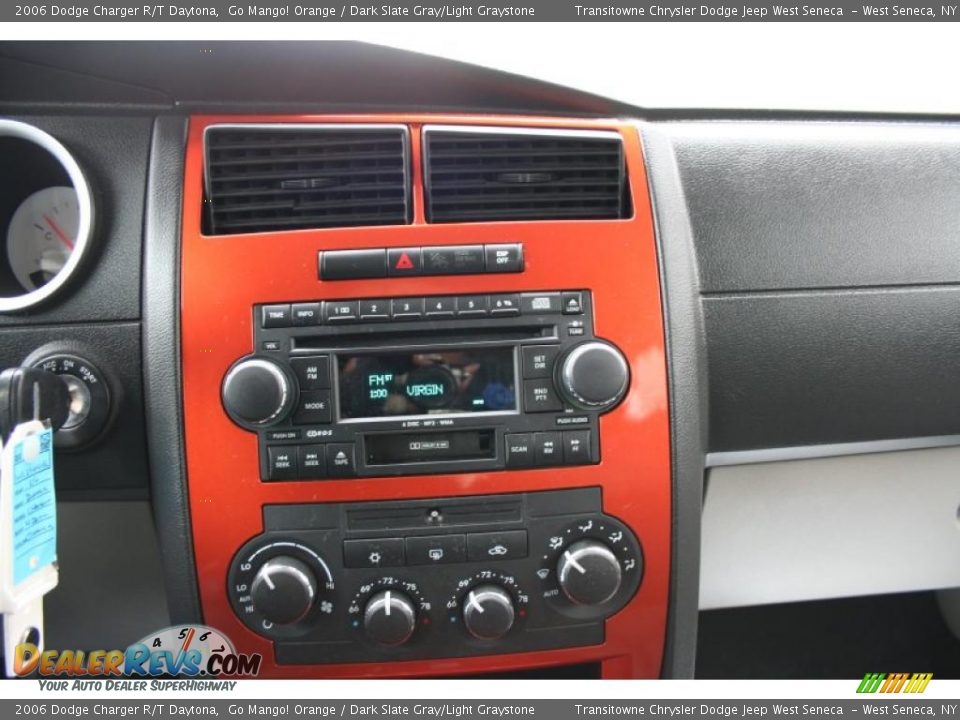 2006 Dodge Charger R/T Daytona Go Mango! Orange / Dark Slate Gray/Light Graystone Photo #24
