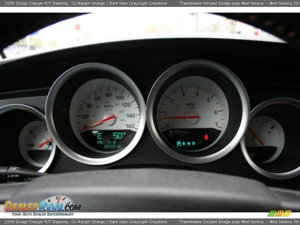 2006 Dodge Charger R/T Daytona Go Mango! Orange / Dark Slate Gray/Light Graystone Photo #25