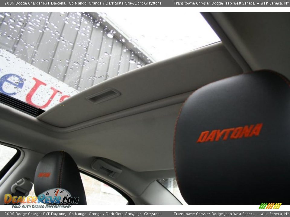 2006 Dodge Charger R/T Daytona Go Mango! Orange / Dark Slate Gray/Light Graystone Photo #26
