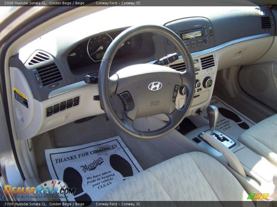 2006 Hyundai Sonata GL Golden Beige / Beige Photo #20