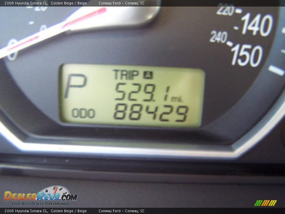 2006 Hyundai Sonata GL Golden Beige / Beige Photo #25