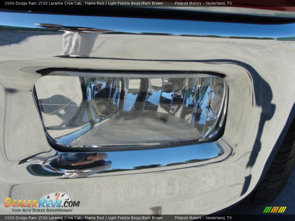 2009 Dodge Ram 1500 Laramie Crew Cab Flame Red / Light Pebble Beige/Bark Brown Photo #11