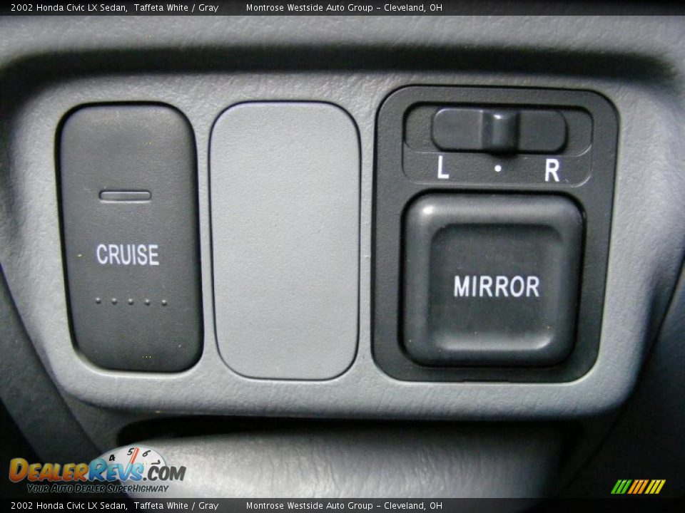 2002 Honda Civic LX Sedan Taffeta White / Gray Photo #25