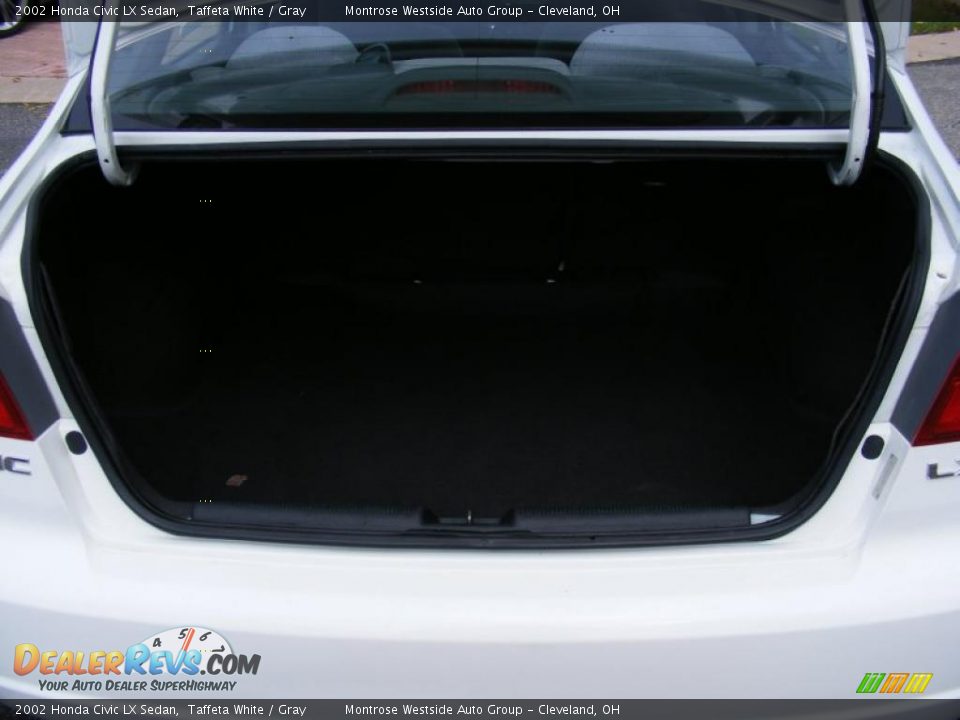 2002 Honda Civic LX Sedan Taffeta White / Gray Photo #27
