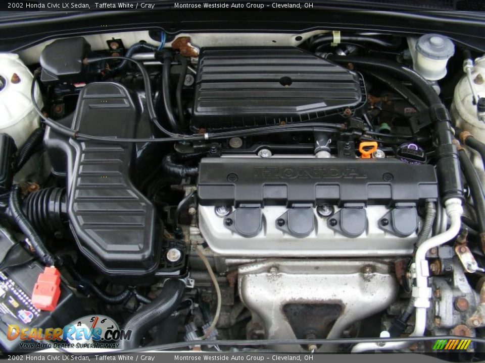 2002 Honda Civic LX Sedan 1.7 Liter SOHC 16-Valve 4 Cylinder Engine Photo #30