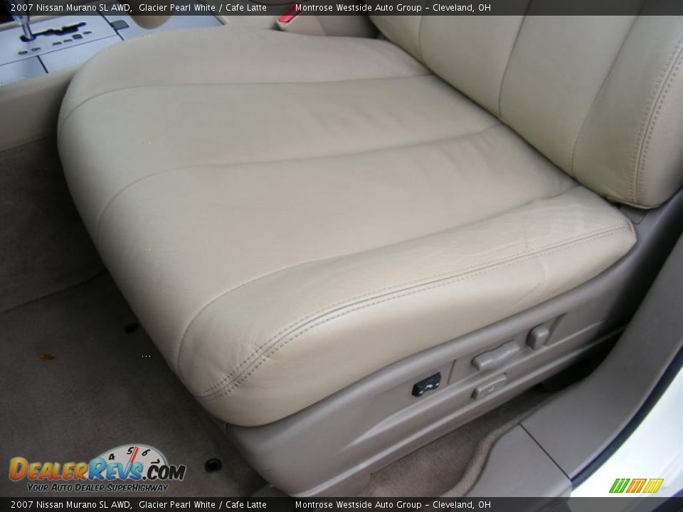 2007 Nissan Murano SL AWD Glacier Pearl White / Cafe Latte Photo #10