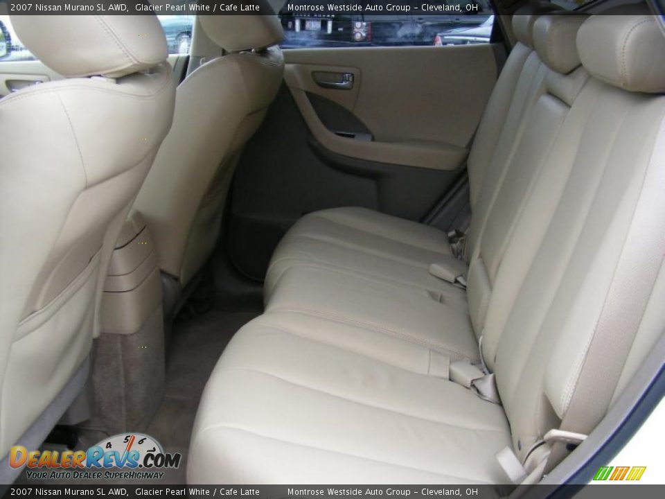 2007 Nissan Murano SL AWD Glacier Pearl White / Cafe Latte Photo #11