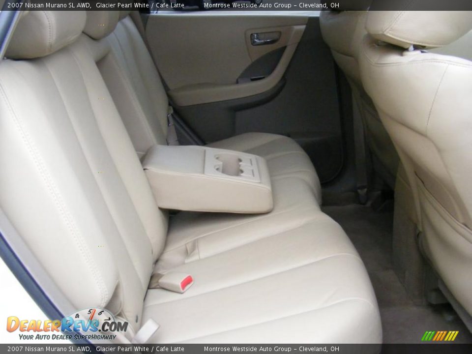 2007 Nissan Murano SL AWD Glacier Pearl White / Cafe Latte Photo #12