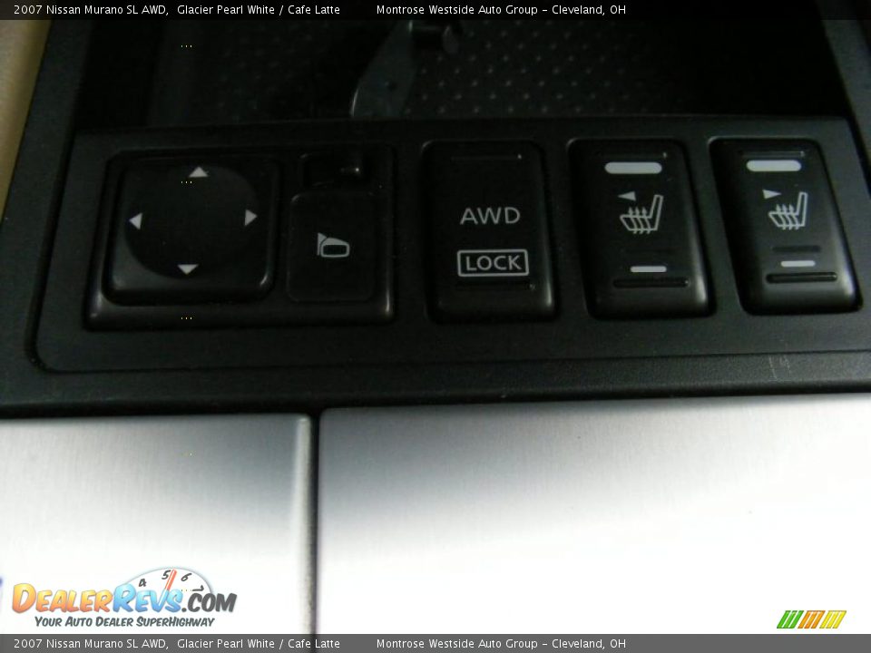 2007 Nissan Murano SL AWD Glacier Pearl White / Cafe Latte Photo #23