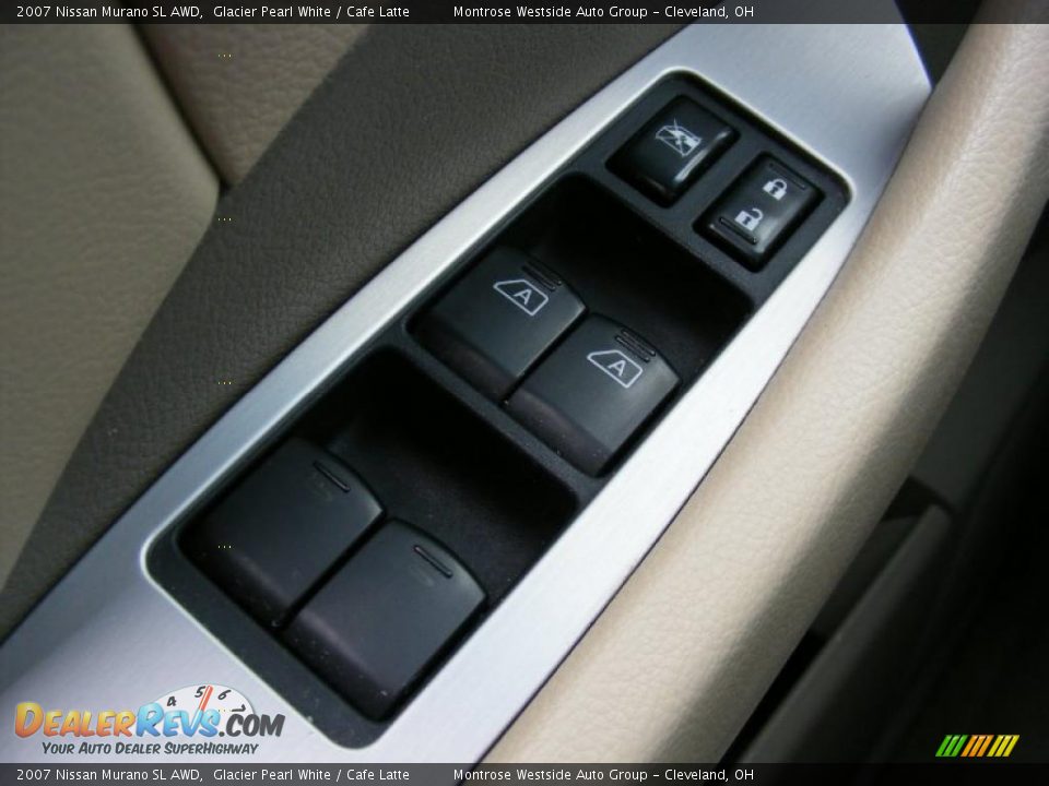 2007 Nissan Murano SL AWD Glacier Pearl White / Cafe Latte Photo #25