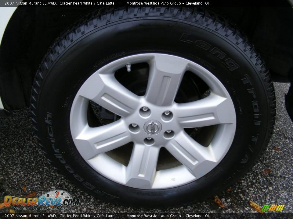 2007 Nissan Murano SL AWD Glacier Pearl White / Cafe Latte Photo #29