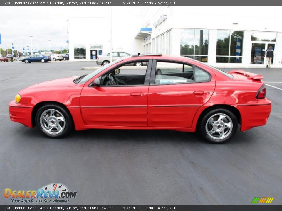 2003 Pontiac Grand Am GT Sedan Victory Red / Dark Pewter Photo #1