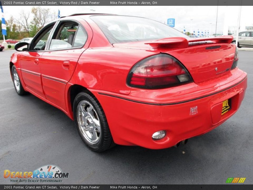 2003 Pontiac Grand Am GT Sedan Victory Red / Dark Pewter Photo #2