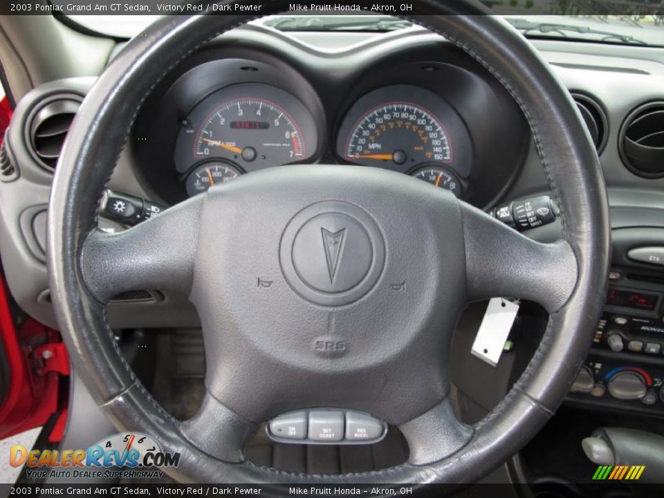 2003 Pontiac Grand Am GT Sedan Victory Red / Dark Pewter Photo #18