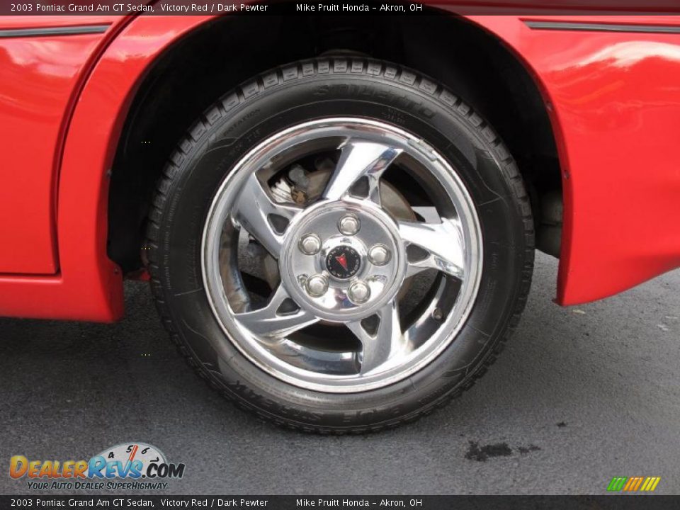 2003 Pontiac Grand Am GT Sedan Victory Red / Dark Pewter Photo #25