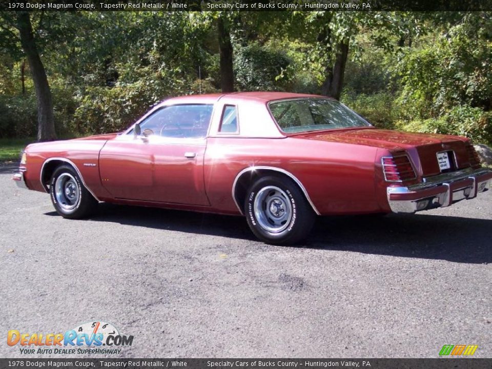 1978 Dodge Magnum Coupe Tapestry Red Metallic / White Photo #6