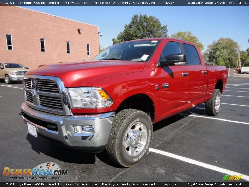 2010 Dodge Ram 2500 Big Horn Edition Crew Cab 4x4 Inferno Red Crystal Pearl / Dark Slate/Medium Graystone Photo #1