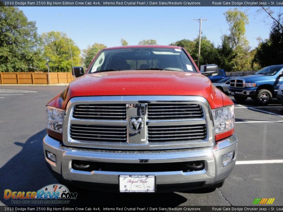 2010 Dodge Ram 2500 Big Horn Edition Crew Cab 4x4 Inferno Red Crystal Pearl / Dark Slate/Medium Graystone Photo #3