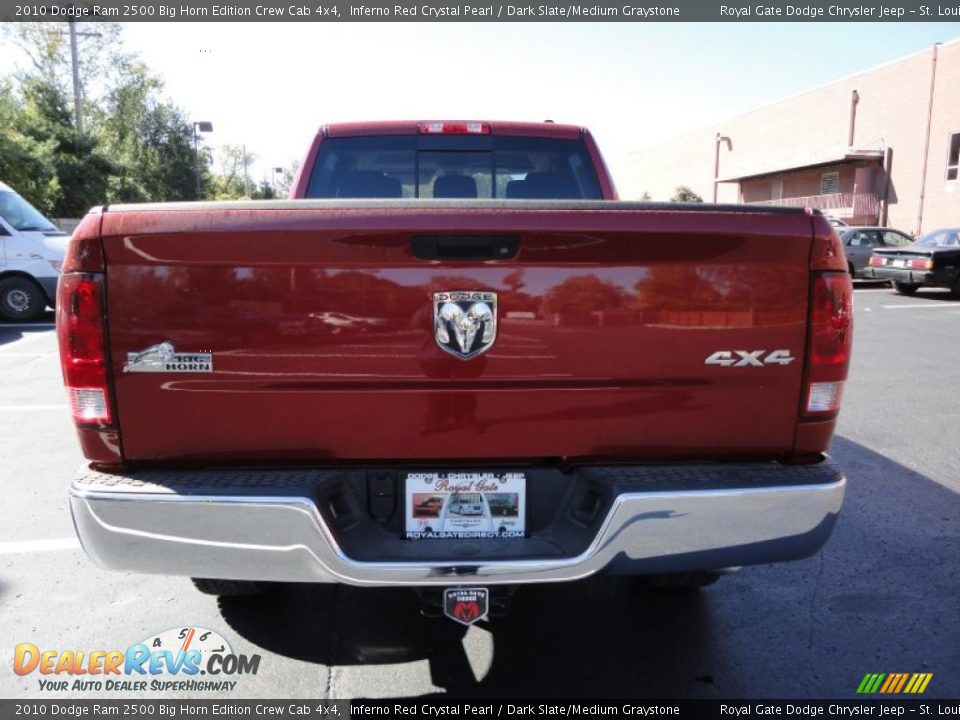 2010 Dodge Ram 2500 Big Horn Edition Crew Cab 4x4 Inferno Red Crystal Pearl / Dark Slate/Medium Graystone Photo #7