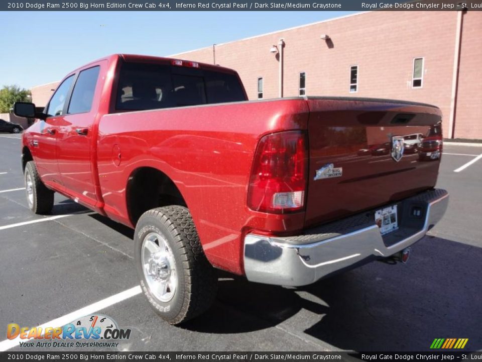 2010 Dodge Ram 2500 Big Horn Edition Crew Cab 4x4 Inferno Red Crystal Pearl / Dark Slate/Medium Graystone Photo #8