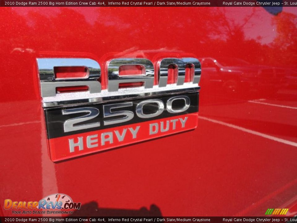 2010 Dodge Ram 2500 Big Horn Edition Crew Cab 4x4 Inferno Red Crystal Pearl / Dark Slate/Medium Graystone Photo #12