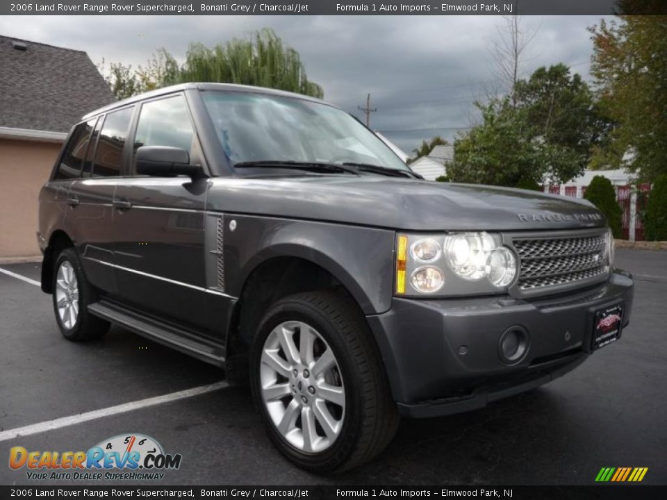 2006 Land Rover Range Rover Supercharged Bonatti Grey / Charcoal/Jet Photo #12