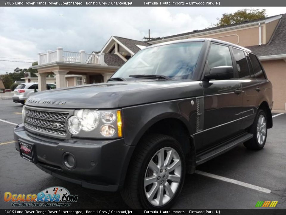2006 Land Rover Range Rover Supercharged Bonatti Grey / Charcoal/Jet Photo #13