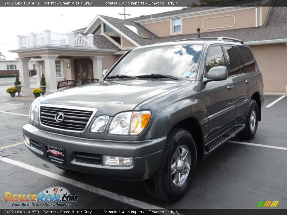 2002 Lexus LX 470 Riverrock Green Mica / Gray Photo #1