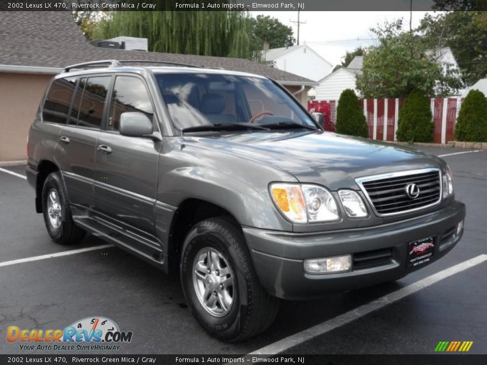 2002 Lexus LX 470 Riverrock Green Mica / Gray Photo #2