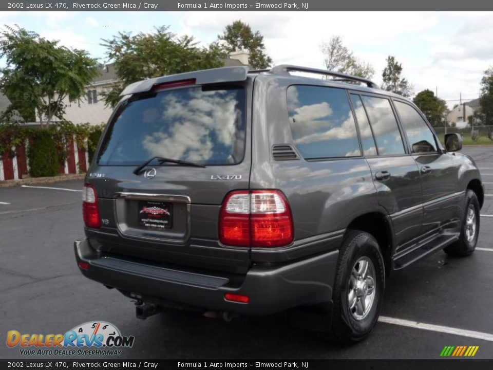 2002 Lexus LX 470 Riverrock Green Mica / Gray Photo #3