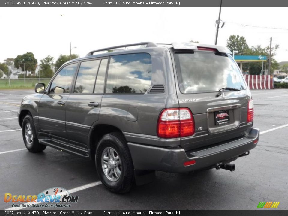 2002 Lexus LX 470 Riverrock Green Mica / Gray Photo #4