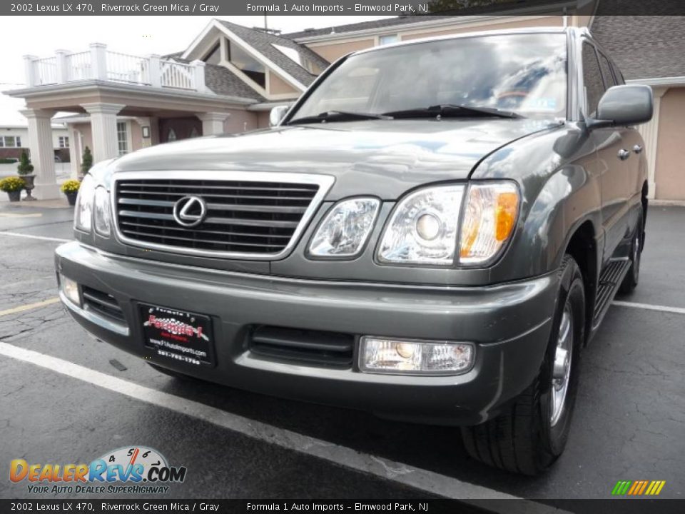 2002 Lexus LX 470 Riverrock Green Mica / Gray Photo #12