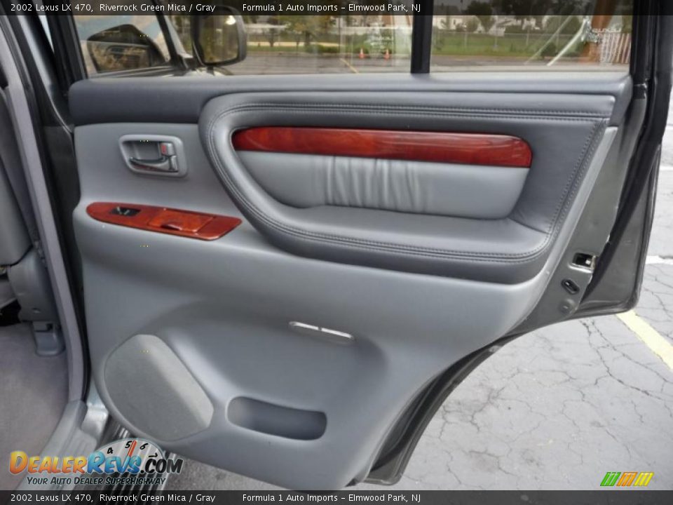 2002 Lexus LX 470 Riverrock Green Mica / Gray Photo #25